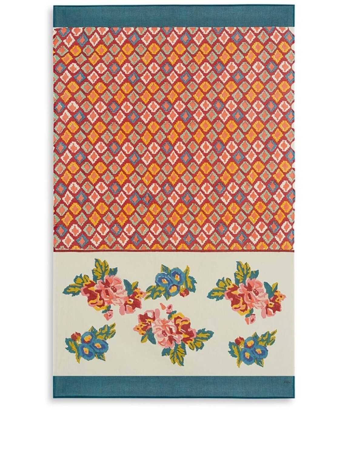 

Lisa Corti Lisa Bouquet graphic-print beach towel, синий