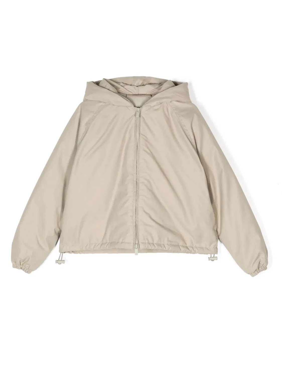 Худи на молнии с логотипом Fear Of God, серый