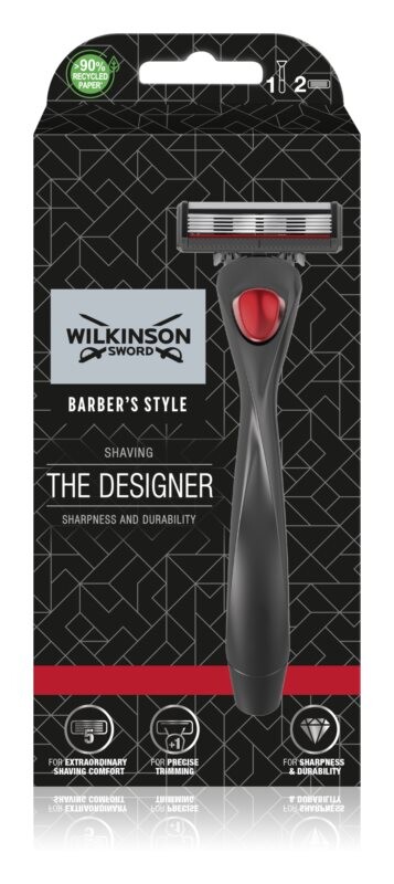 

Бритва + 2 запасные насадки Wilkinson Sword Barbers Style The Architect