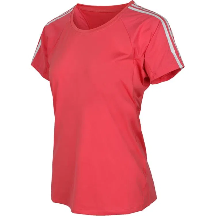 Женская футболка с круглым вырезом Red Adidas, Красный — фото 4