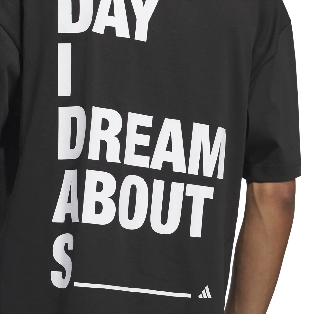 Футболка мужская All Day I Dream About Adidas, черный/белый — фото 4