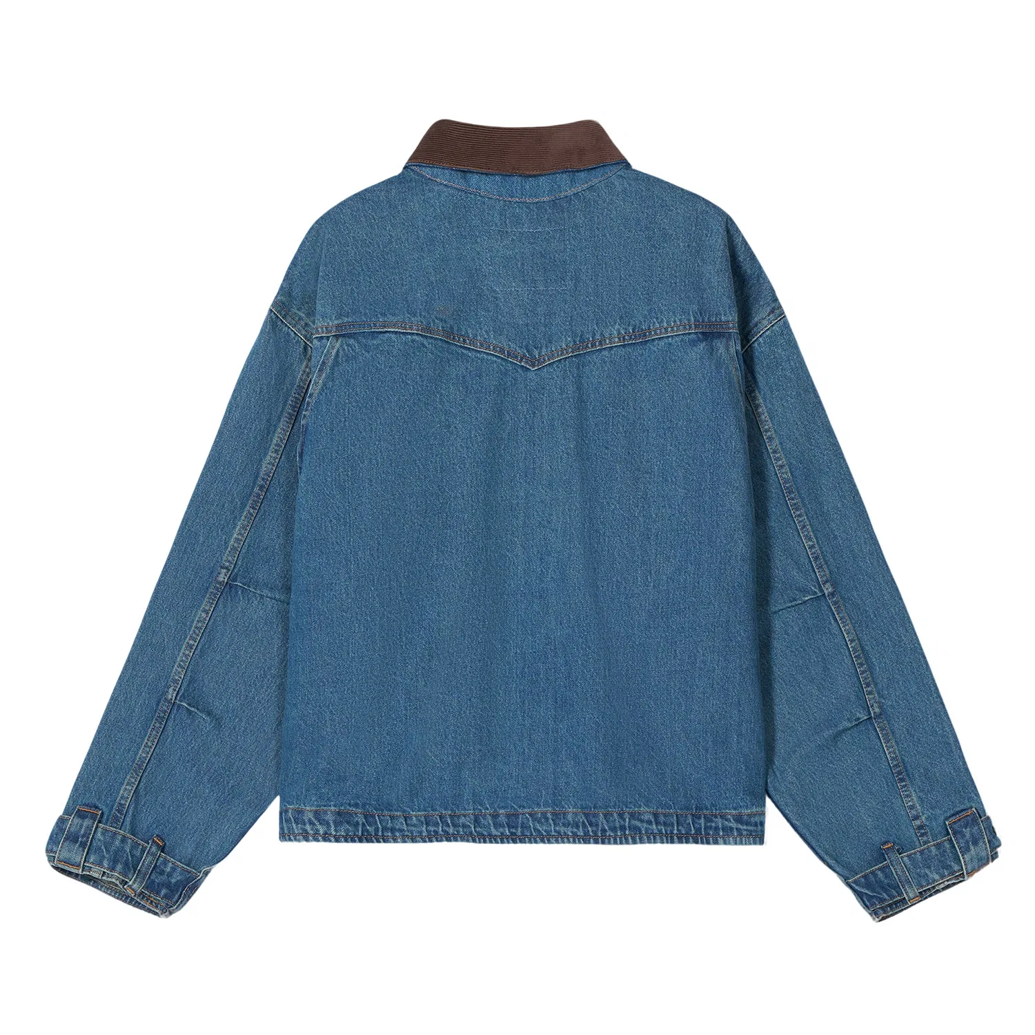 Мужская джинсовая куртка с лацканами, прямой крой, Medium Blue, Levis — фото 3