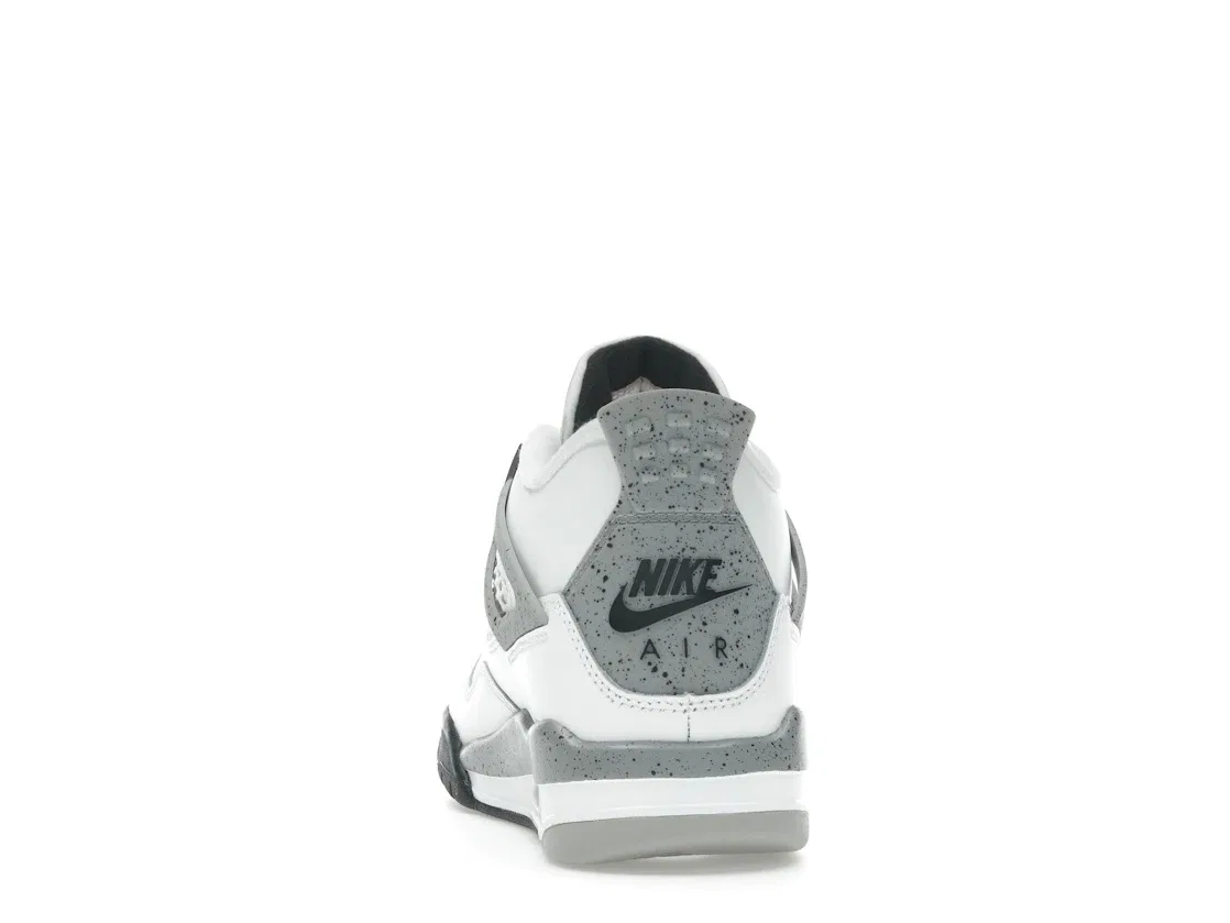 Детские кроссовки Lifestyle Jordan 4 Retro, Summit White/Fire Red-Tech Grey-Black — фото 4