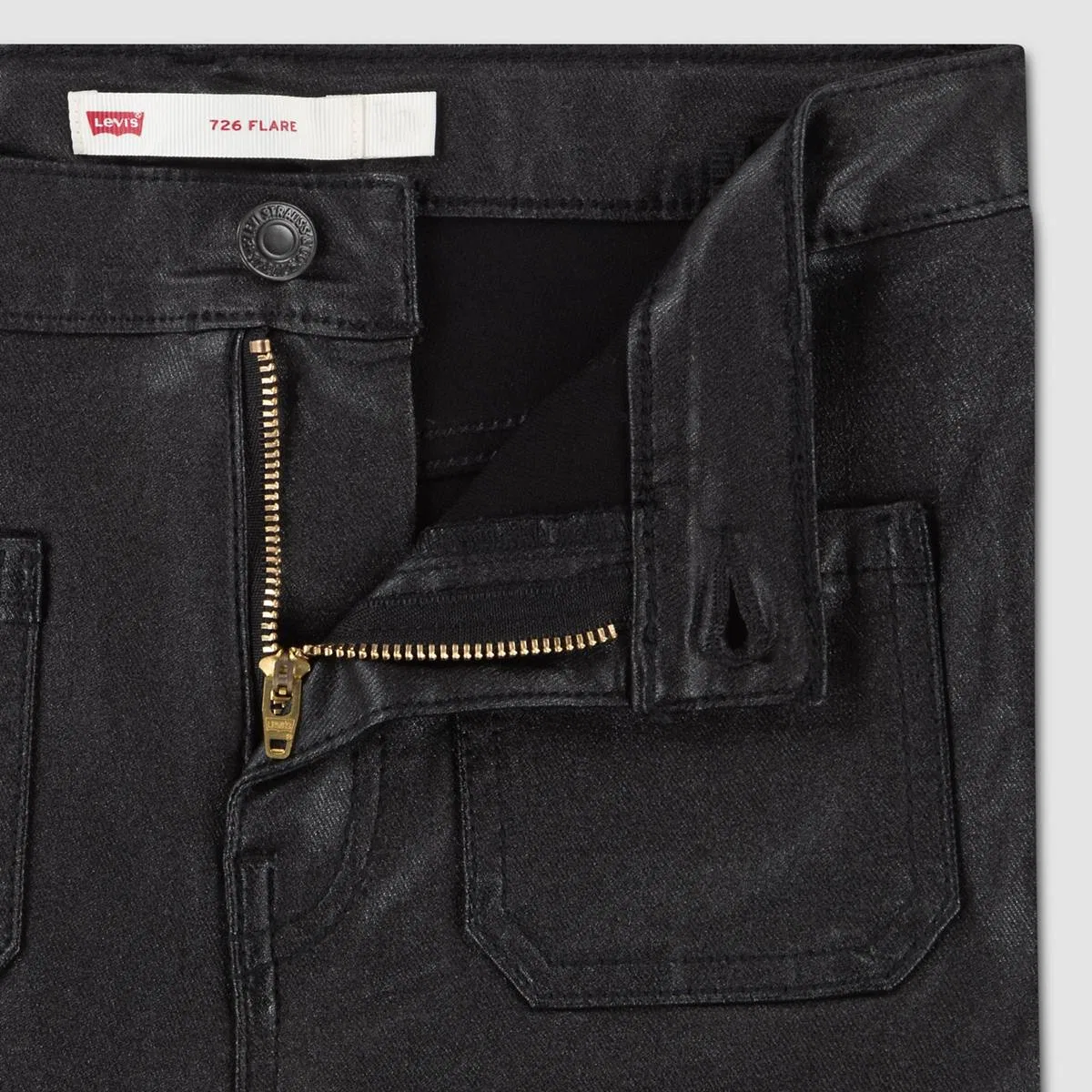 Джинсы-Клеш 726 для девочек 7-16 лет Levi's, Black - Charcoal — фото 3