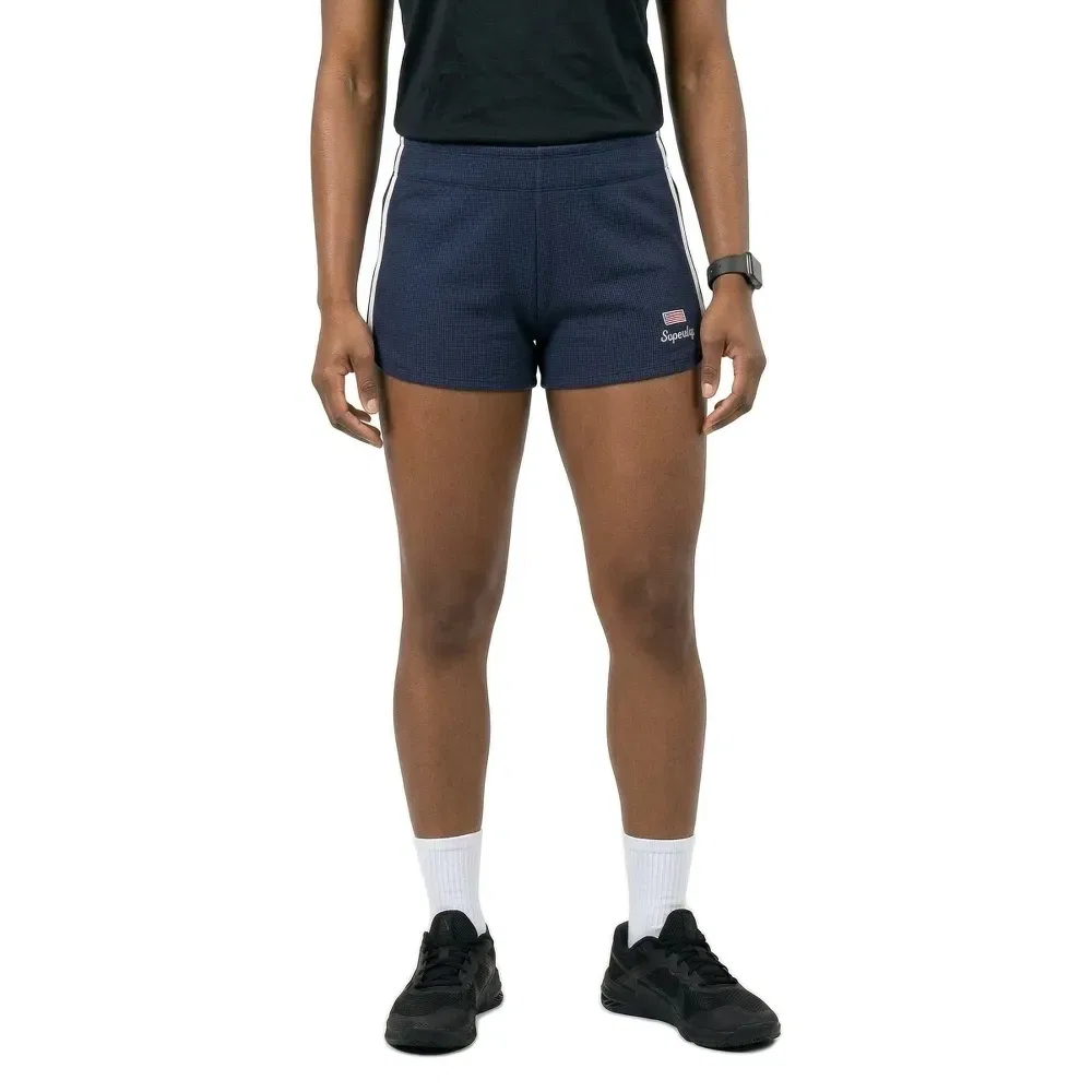 Шорты Athletic Essential Waffle Retro Superdry, синий — фото 2