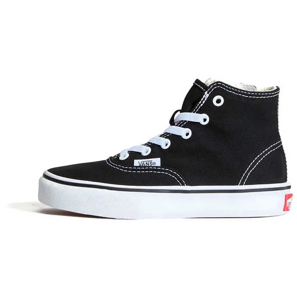Детские кроссовки для девочек с молнией Vans Authentic Hi 2.0 Zip, Black — фото 3