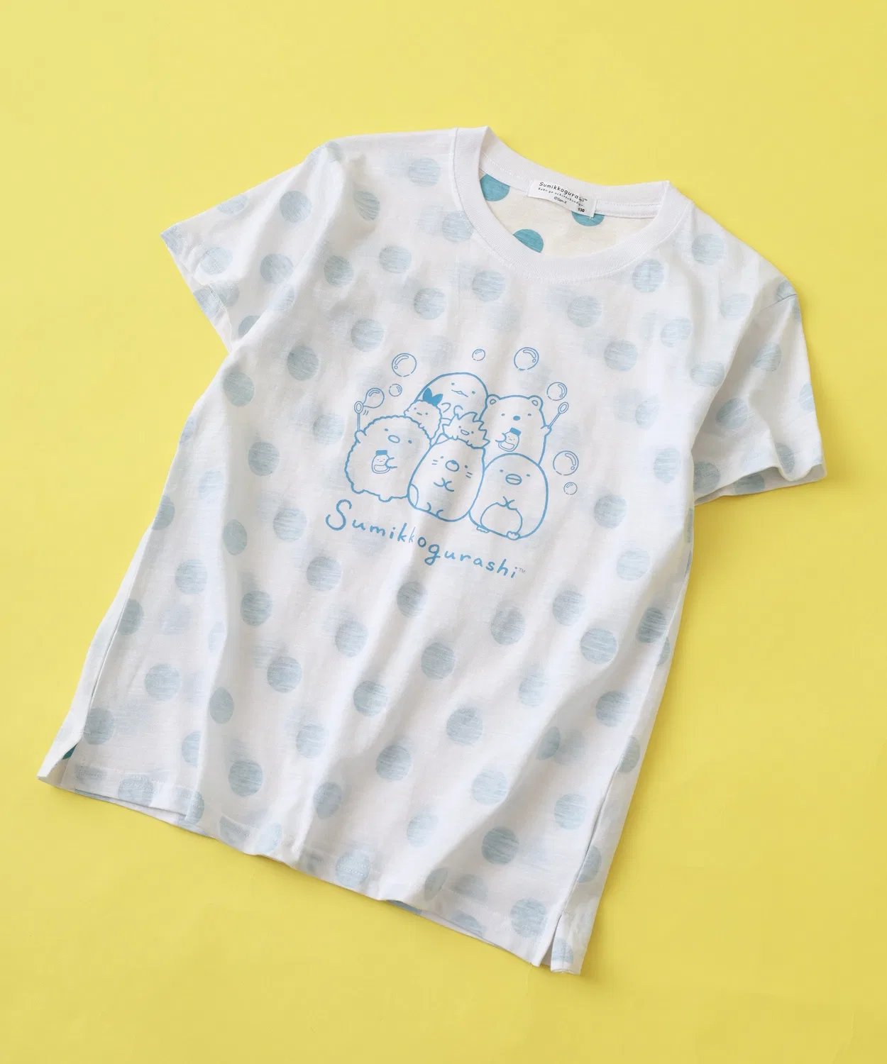 Детская футболка с принтом Sumikko Gurashi A-силуэта FUNALIVE, Sax Blue