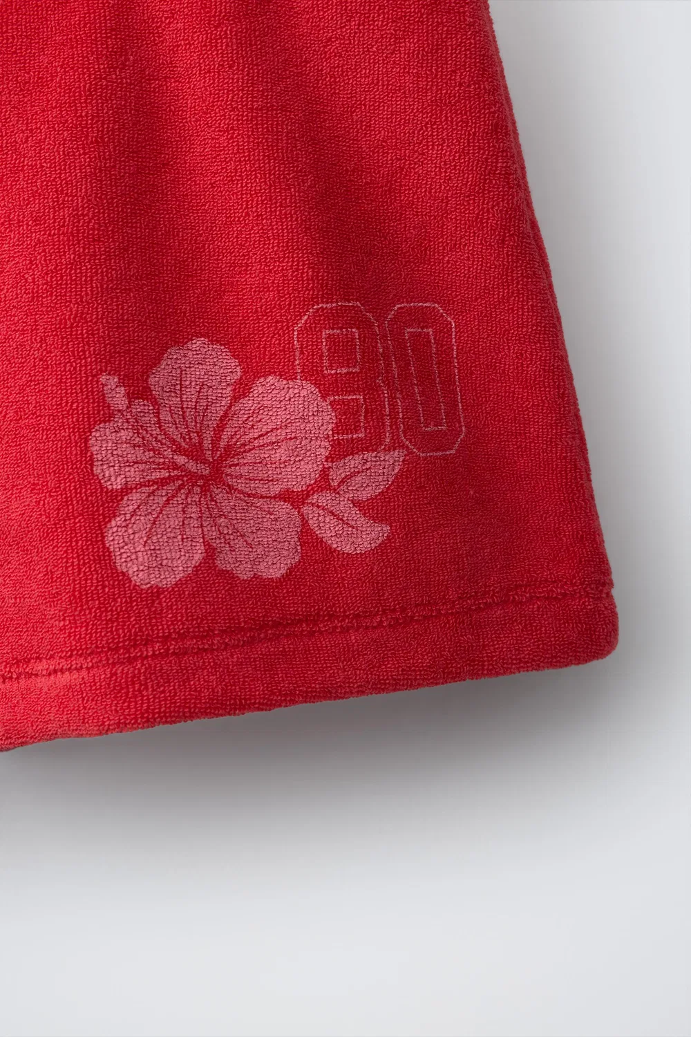 Шорты HIBISCUS TERRY BERMUDA ZARA, Red — фото 4
