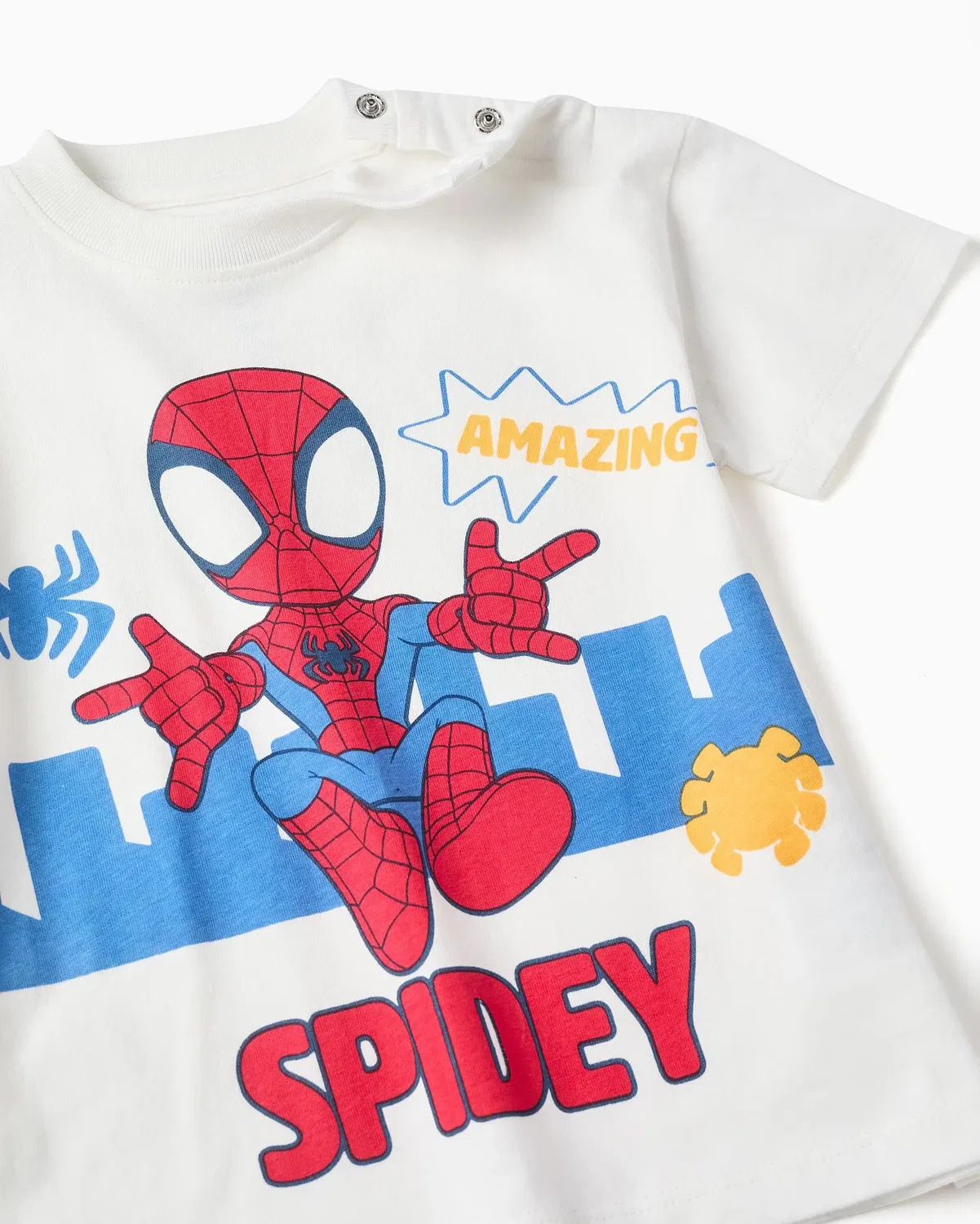 Детская футболка для мальчиков с принтом Spidey Zippy, Blanco — фото 2