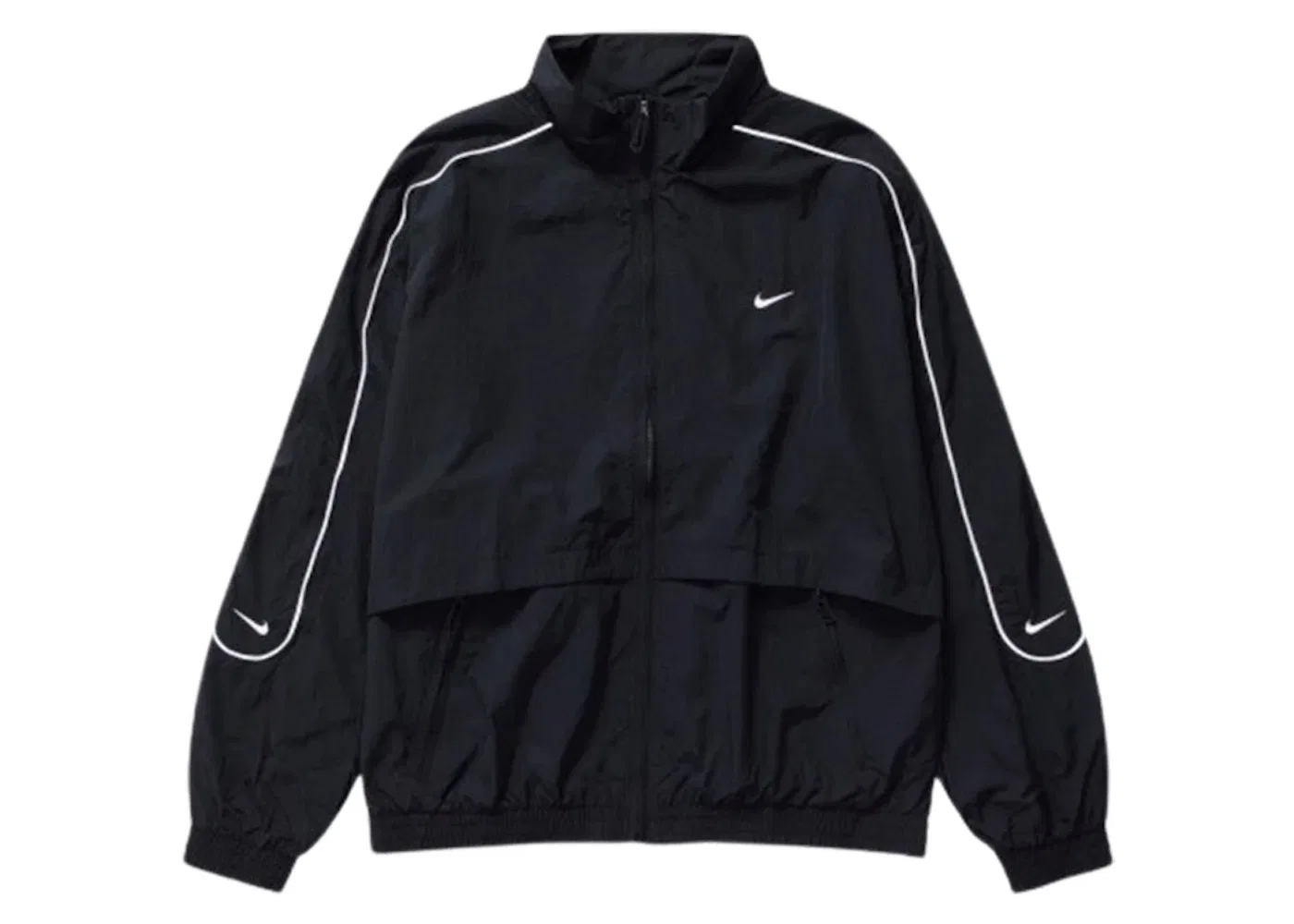 Мужская куртка Nike Sportswear Solo Swoosh Woven Track Jacket, Black