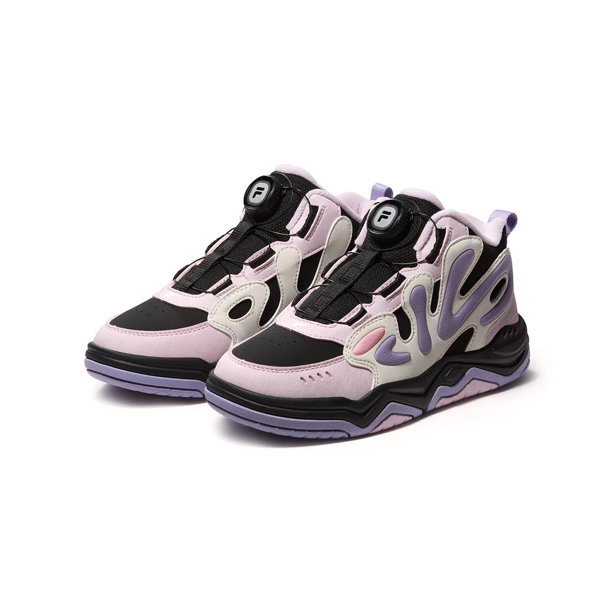 Детские повседневные кроссовки с ретро-стилем FILA KIDS, Black/Star White — фото 4