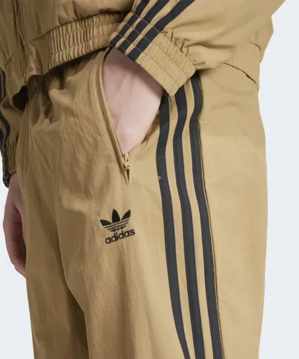 Тренировочные штаны Woven Firebird Track Pants, Adidas, карбоново-коричневый, черный — фото 4