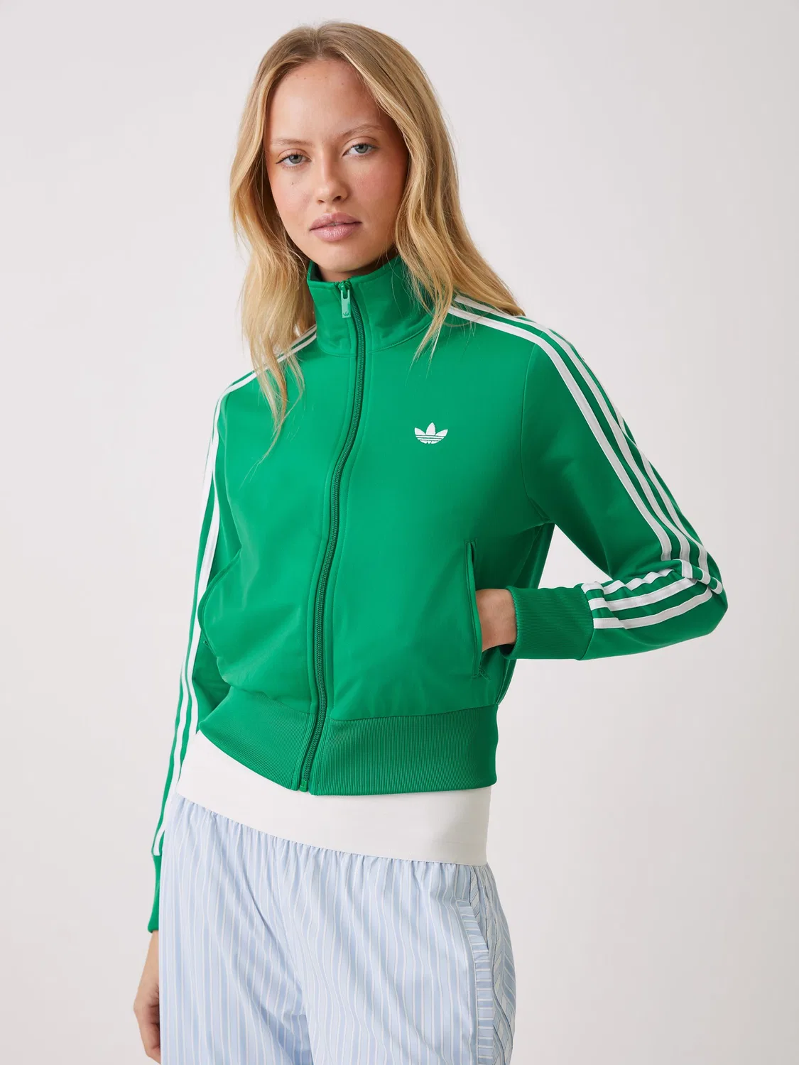 Куртка спортивная Firebird Classic, adidas Originals, зеленый