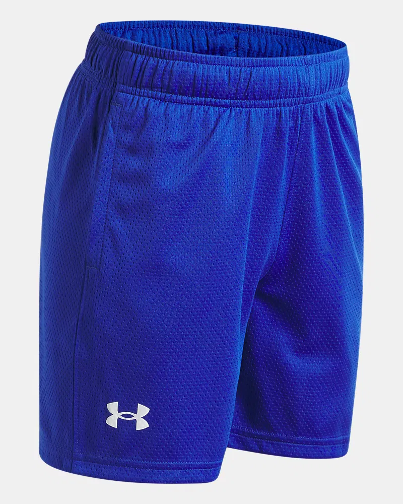 Шорты с длиной по внутреннему шву 12,7 см из легкой дышащей сетки UA Tech Mesh UnderArmour, Royal/White — фото 3