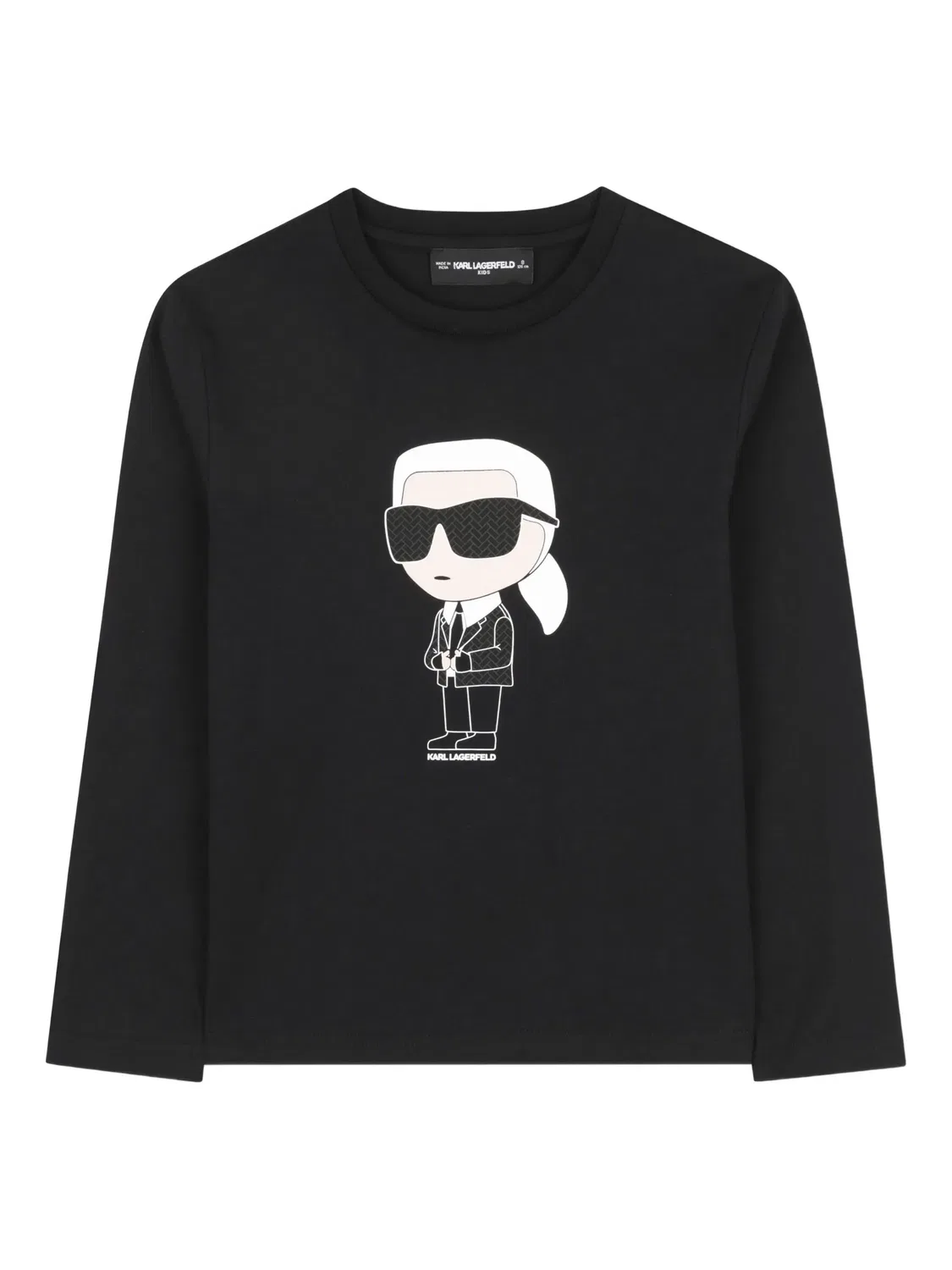 Футболка с длинным рукавом Ikonik Karl Karl Lagerfeld, черный
