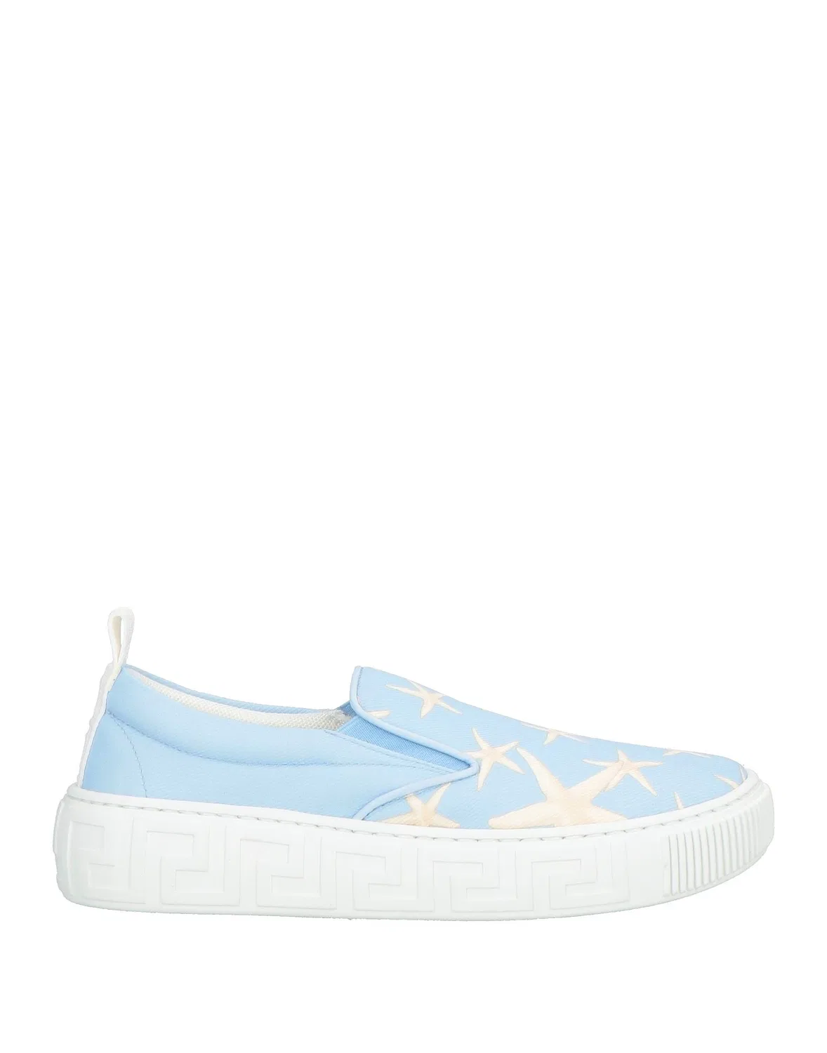 Детские кроссовки для девочек slip-on с логотипом Versace Young, светло-голубой