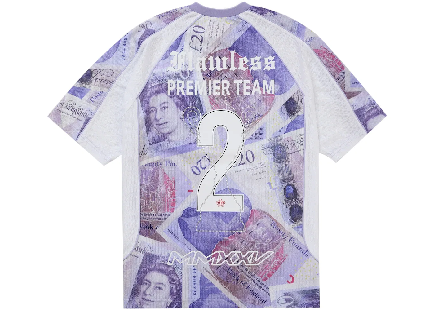 Мужская футбольная джерси с принтом Pounds Supreme, Белый — фото 2