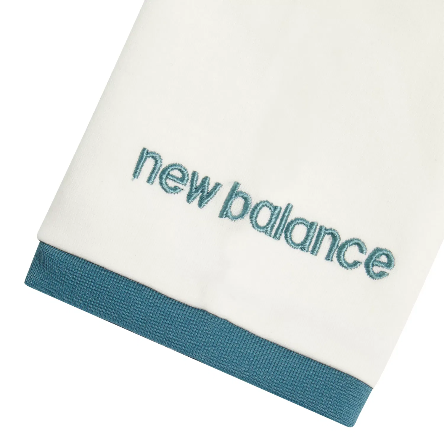 Детское поло с коротким рукавом и контрастными вставками Premium Sport Polo New Balance, Sea Salt — фото 3