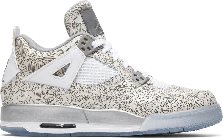

Кроссовки Air Jordan 4 Retro BG Laser, белый