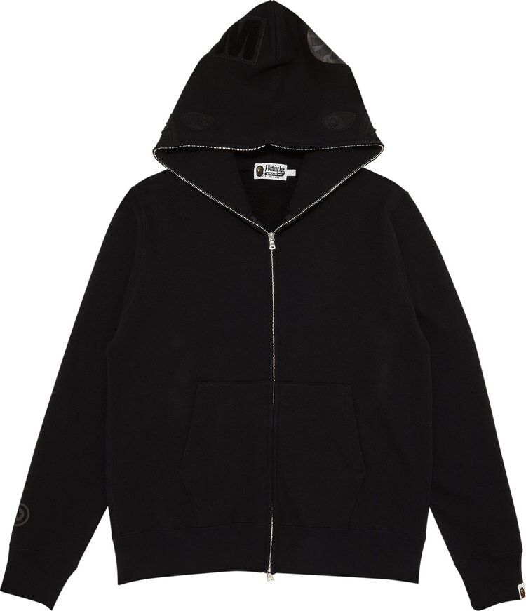 

Худи GOAT Exclusive BAPE Shark Full Zip Hoodie In Black, черный