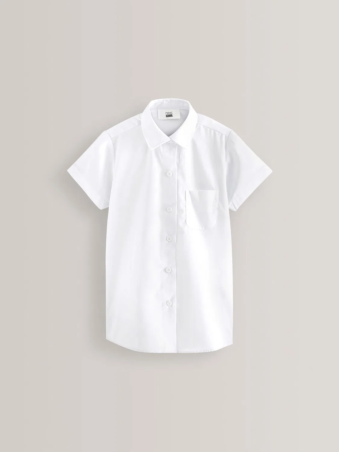 Рубашка школьная, 2 шт, хлопок с полиэстером, Slim Fit Next, белый — фото 2