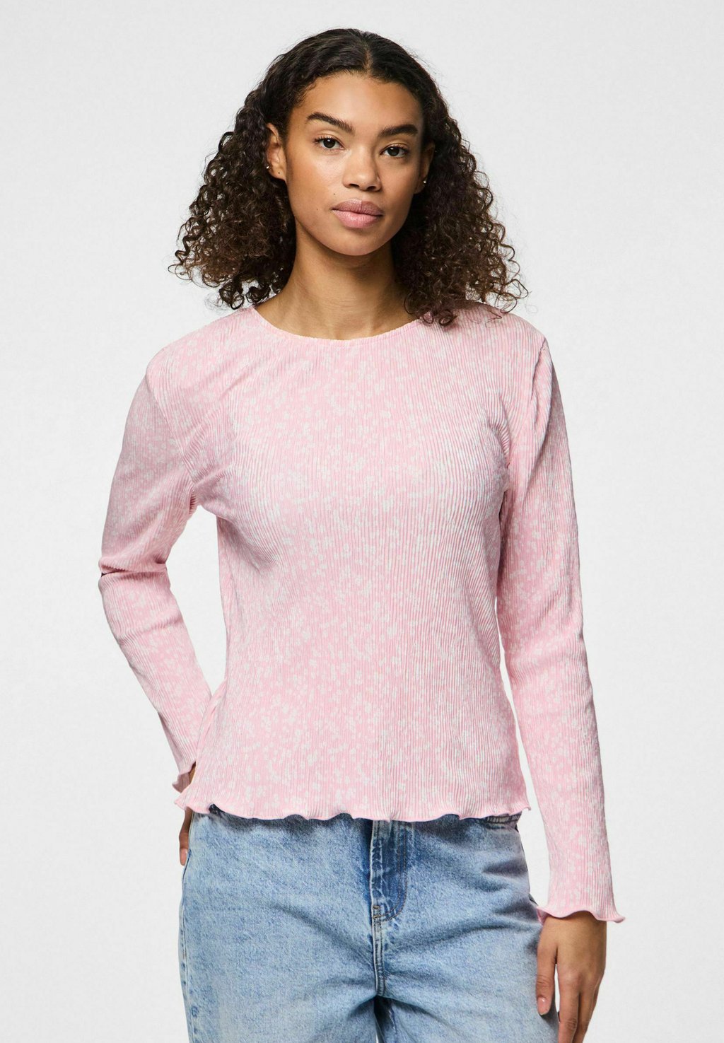 

Блуза PCFLORA Pieces, розовый