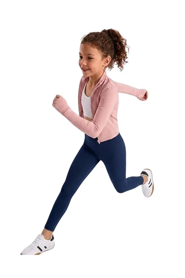 Детские леггинсы для девочек с карманами Erdem Kids, Navy Blue — фото 2