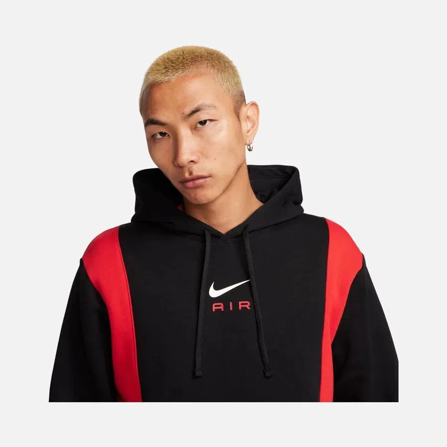 Худи Nike Sportswear Swoosh Air Graphic Fleece Pullover Hoodie, Черный — фото 4