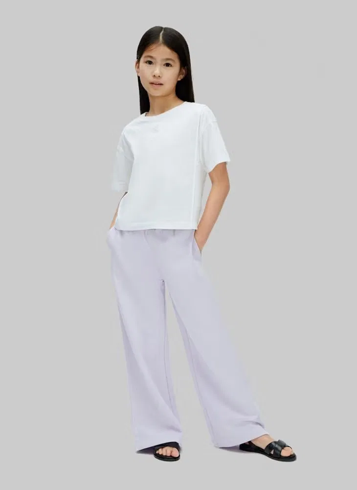 Джоггеры широкие с эластичным поясом Calvin Klein Jeans, сирень