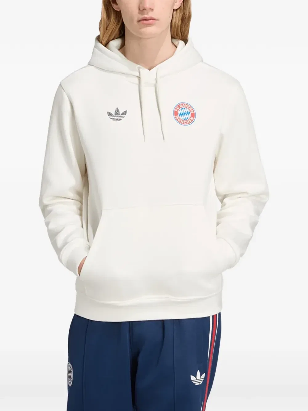 Худи с логотипом Баварии Мюнхен Adidas, бежевый