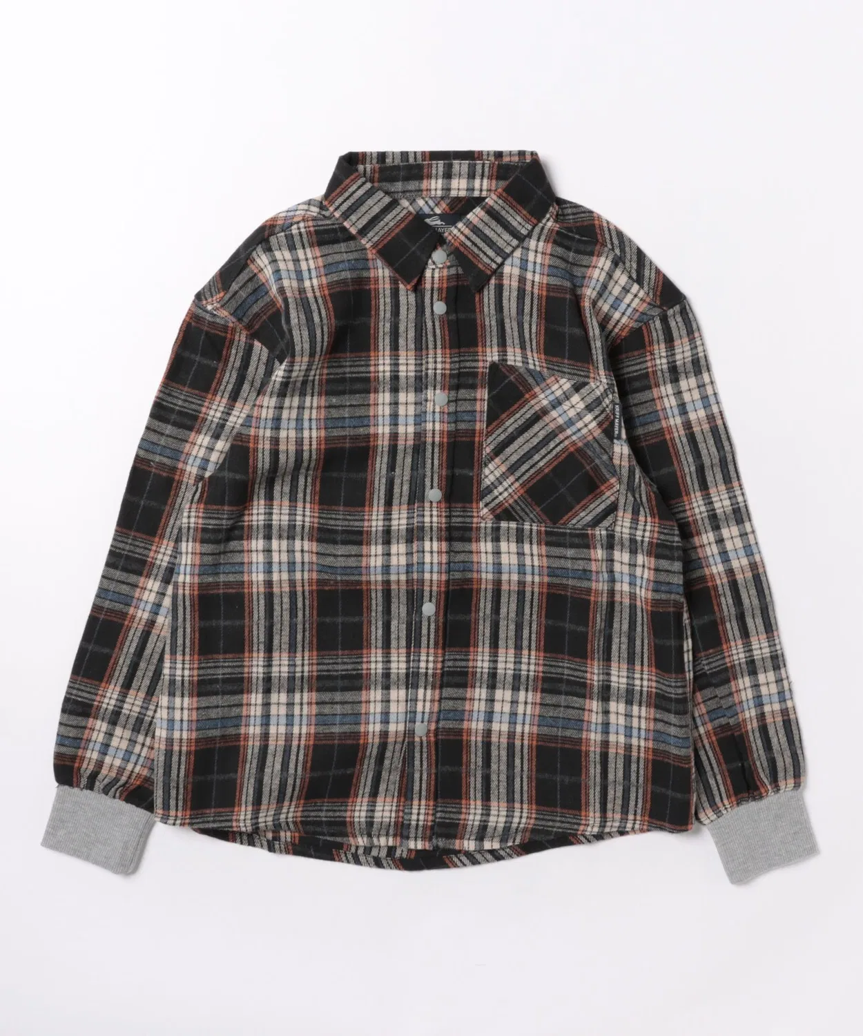 Детская рубашка с длинным рукавомв клетку KRIFF MAYER Kid's Collection, Black