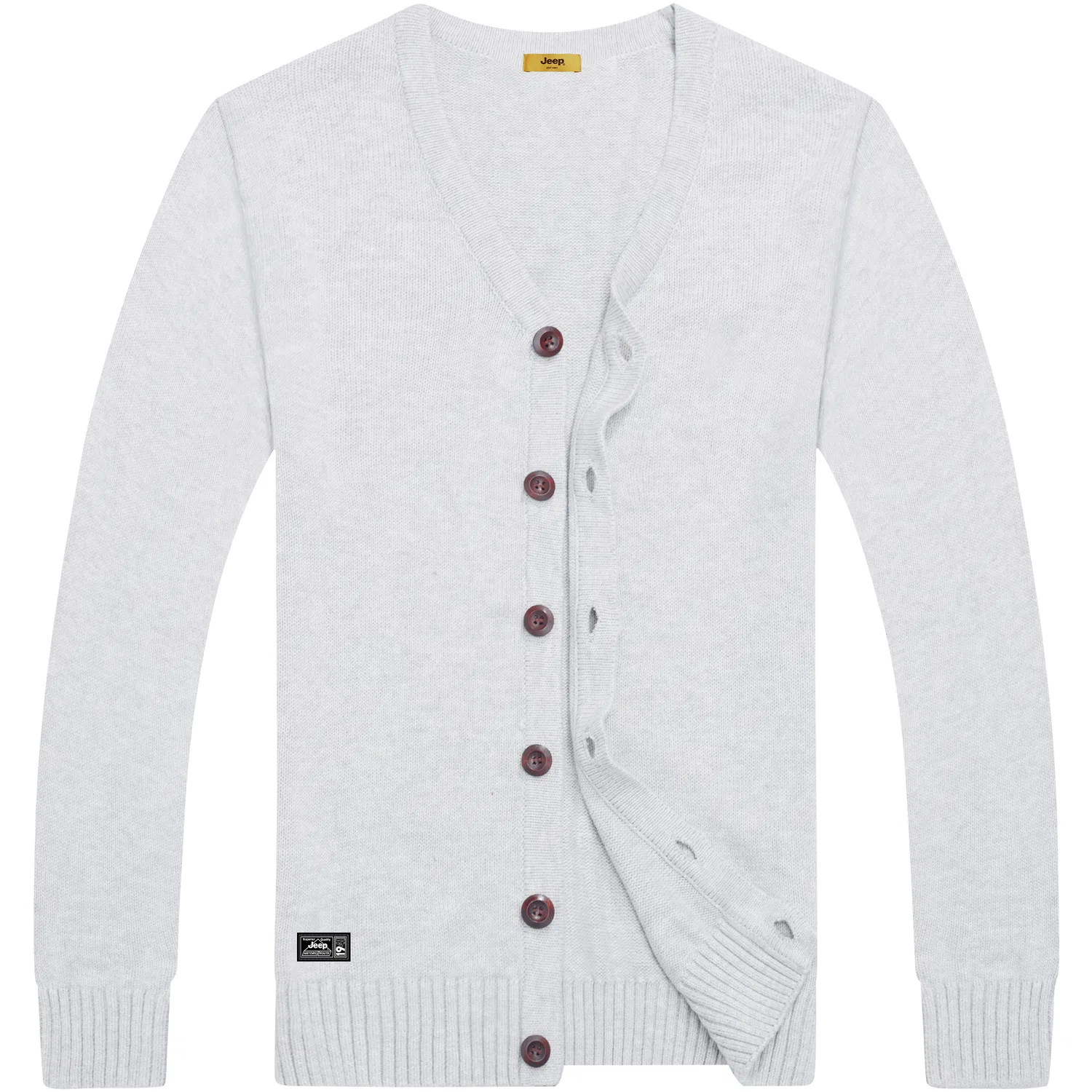 Детский джемпер с V-образным вырезом Jeep Leisure Collection Knitwear, Light Gray