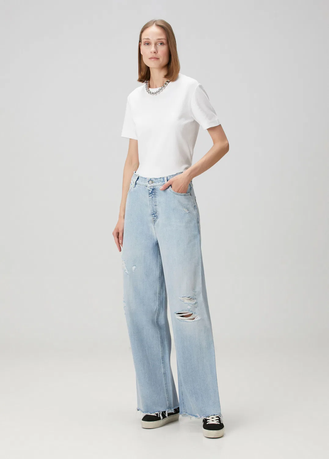 Джинсы Golden Goose Boyfriend, light blue