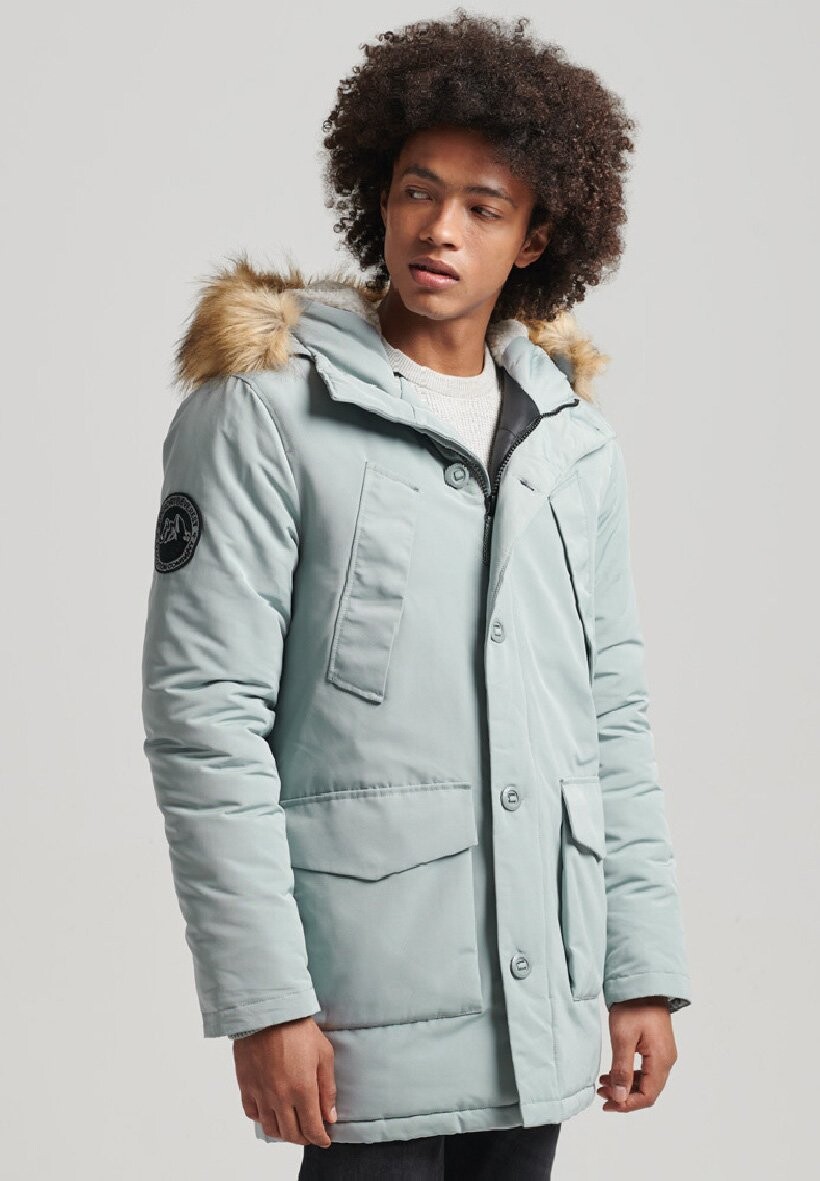 

Пальто зимнее Superdry, голубой, Синий, Пальто зимнее Superdry, голубой