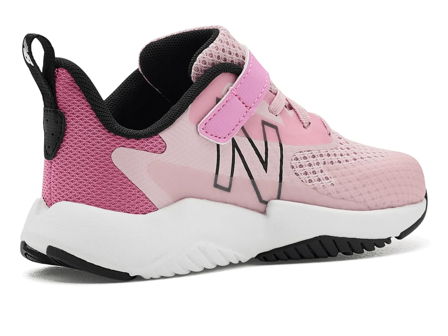 Кроссовки Rave Run Hook-And-Loop (для младенцев и малышей) New Balance Kids, Pink Chalk/Signal Pink — фото 4