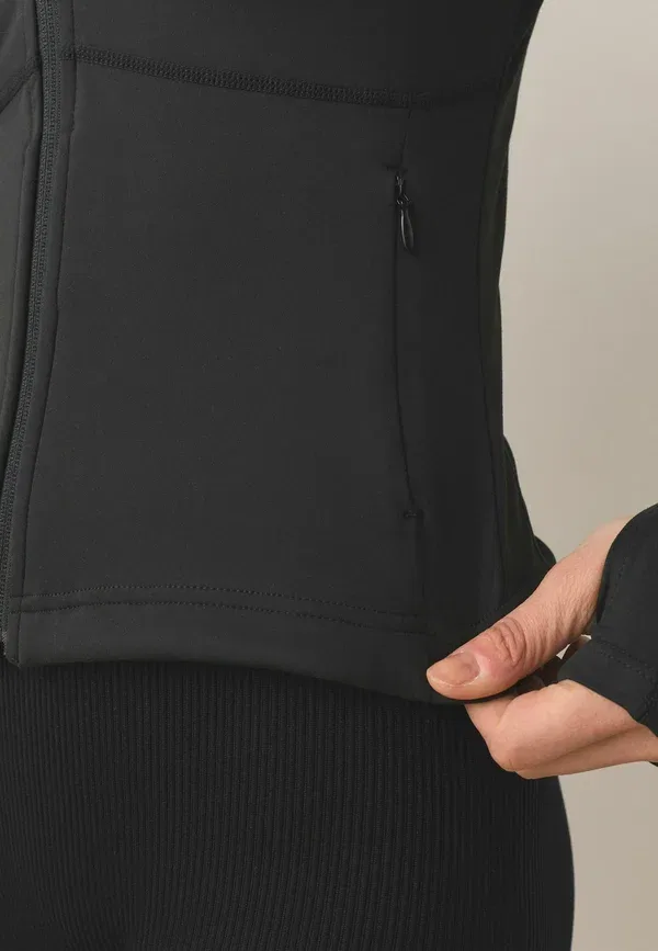 Кардиган из полиэстера и эластана Active Balance Zip Through Jacket Next, черный — фото 3
