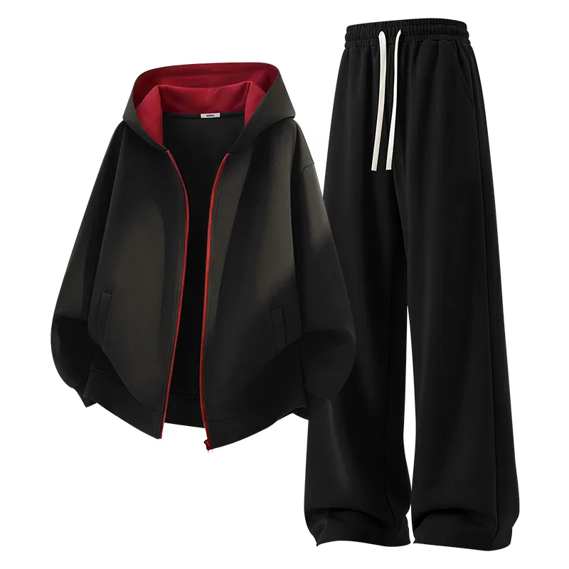 Детский комплект свитшотов MINISO, 2 штуки, Цвет: Black+Black
