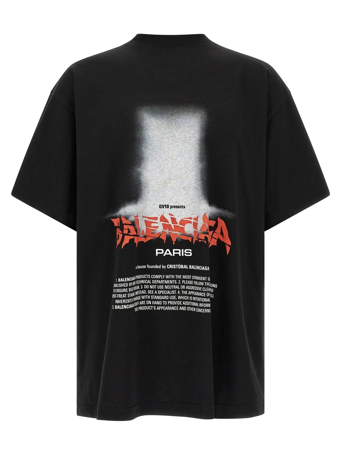 Футболка "Дверь" Balenciaga, черный