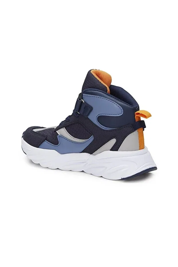 Детские спортивные ботинки для девочек на липучке Vicco, Navy Blue — фото 2