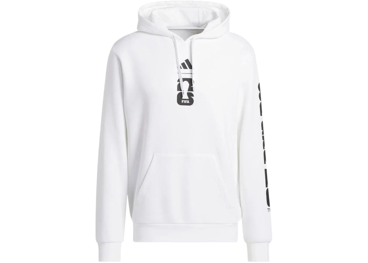 Женская худи с принтом Adidas FIFA World Cup 2026 Match Ball Graphic Hoodie, White