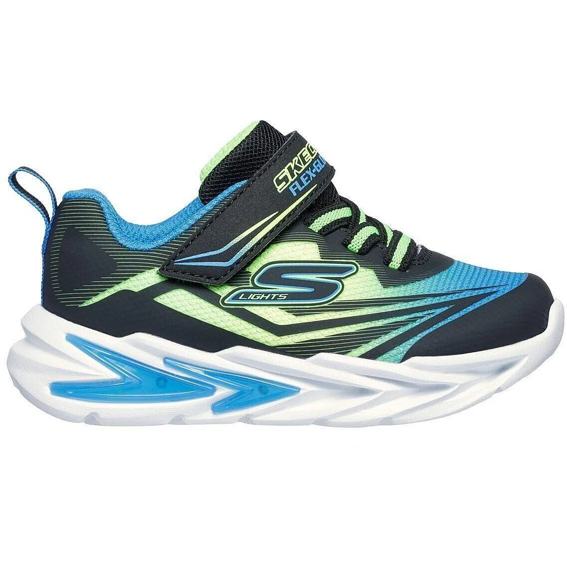 Детские кроссовки Skechers S Lights-flex-glow, Blau — фото 3