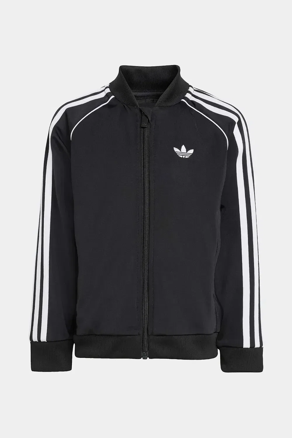 Спортивный костюм с боковыми полосками и вышитым логотипом Adidas Kids, черный — фото 2