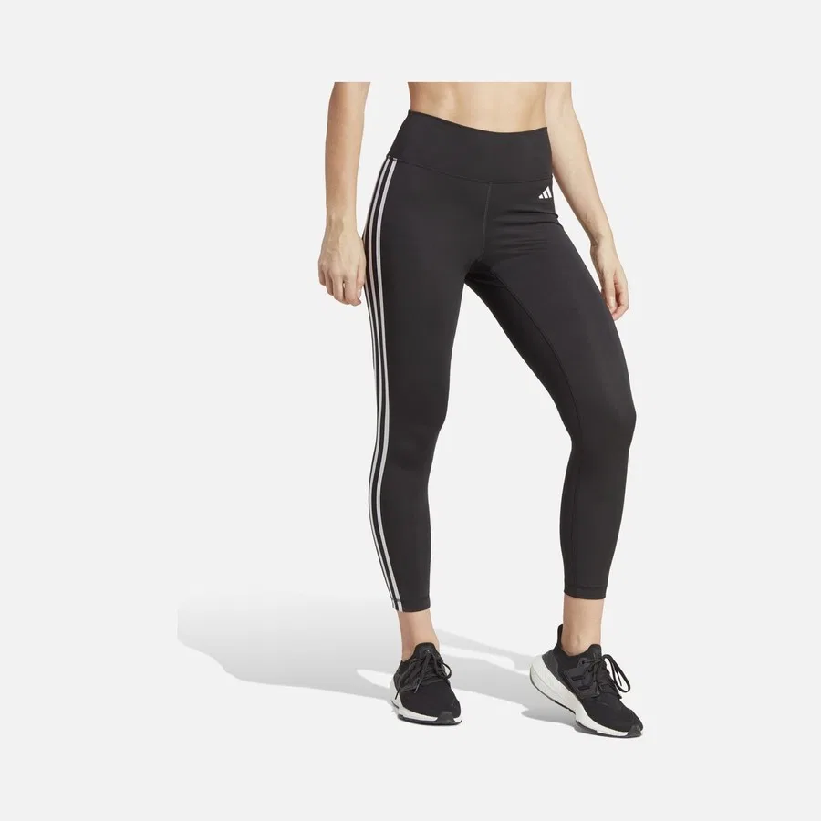 Спортивные леггинсы с высокой талией 7/8 Train Essentials 3-Stripes adidas, Черный — фото 2