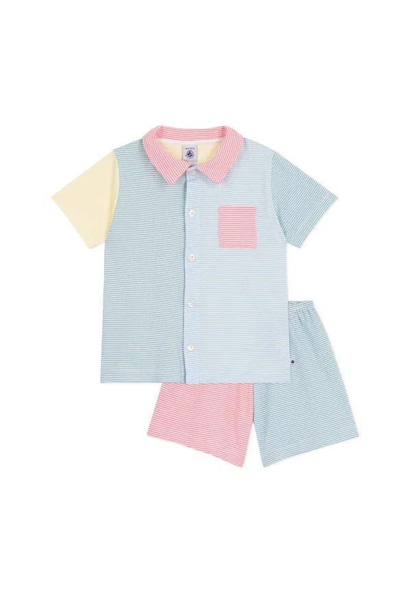 Комплект пижамы хлопковый Set - pyjama set Petit Bateau, marshmallow multico — фото 4