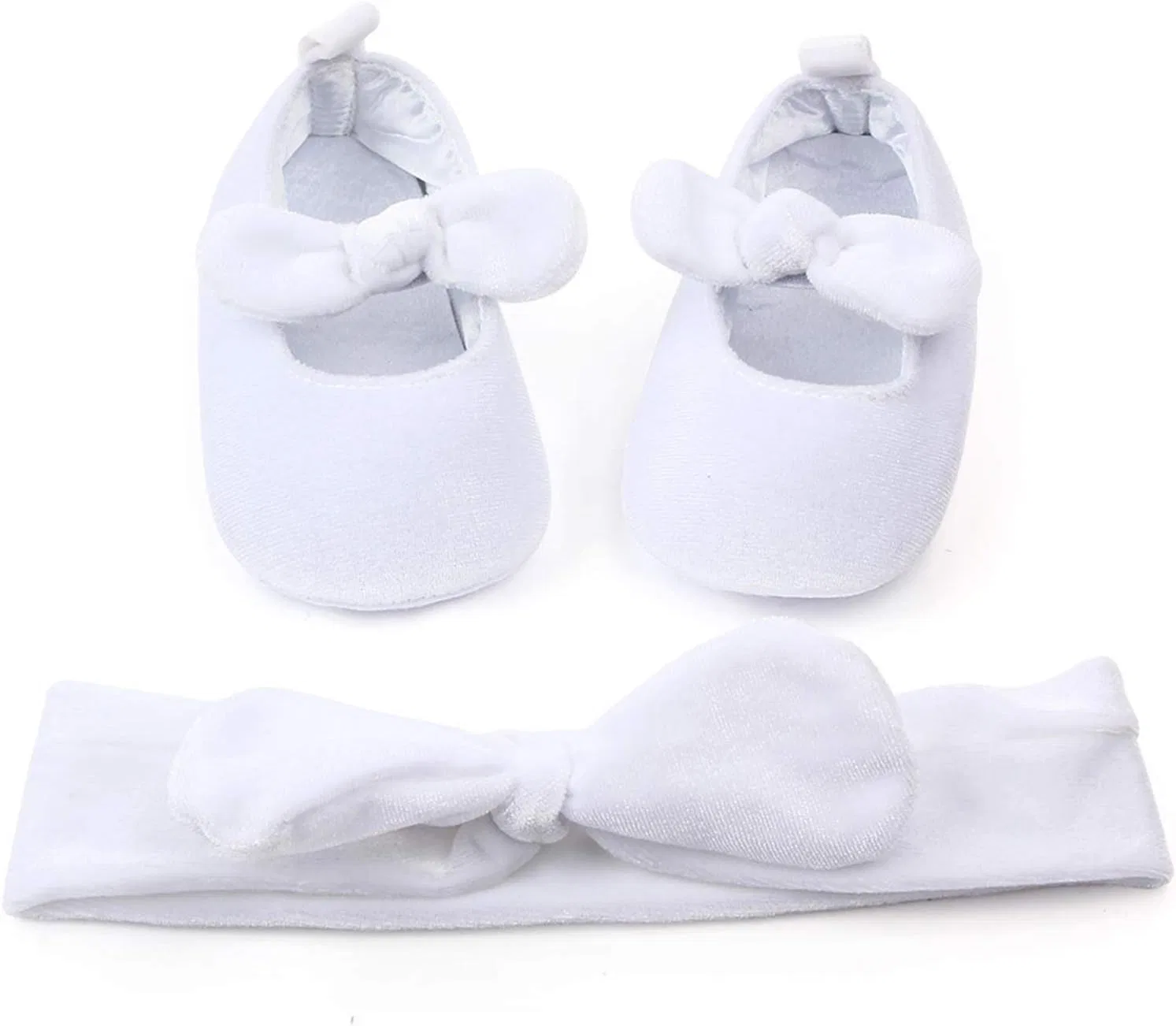 Детские туфли Мэри Джейн для девочек с бантом KISSOURBABY, White