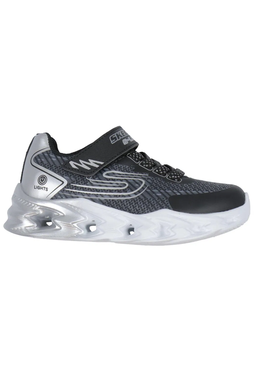 Детские кроссовки со светящимся дизайном Quantroid Vortex 2.0 Skechers, Schwarz — фото 2