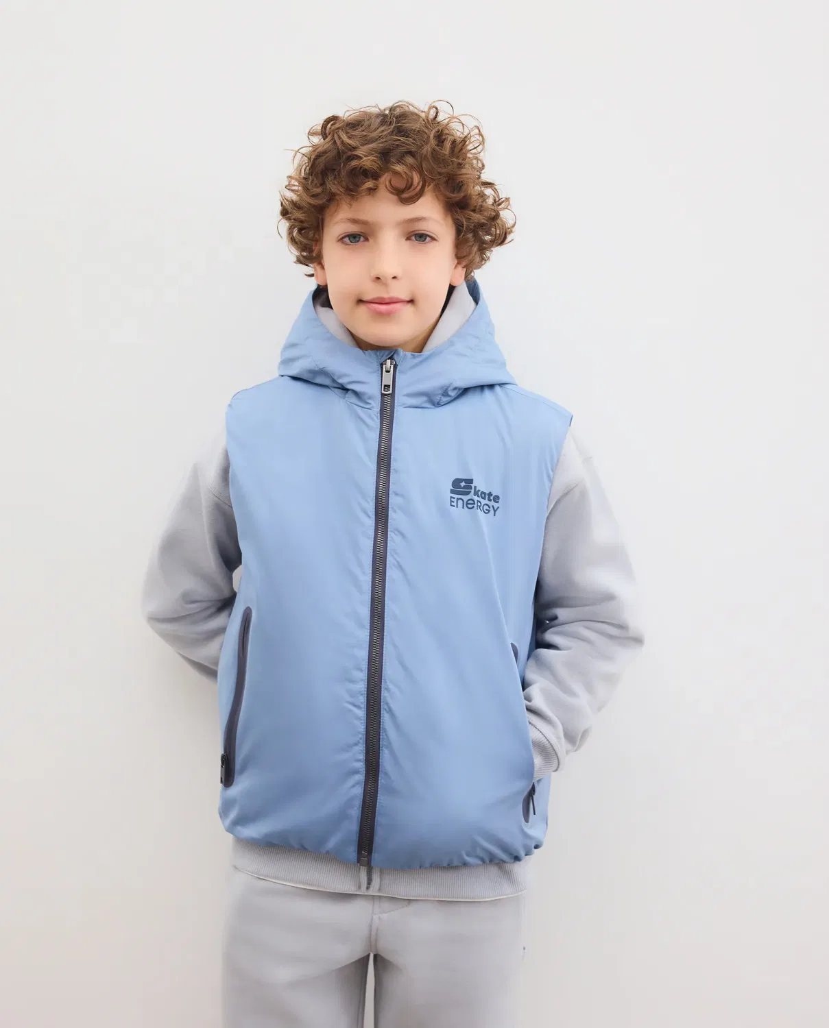 Детское пальто для мальчиков с капюшоном Kids El Corte Inglés, 400 Azul — фото 2