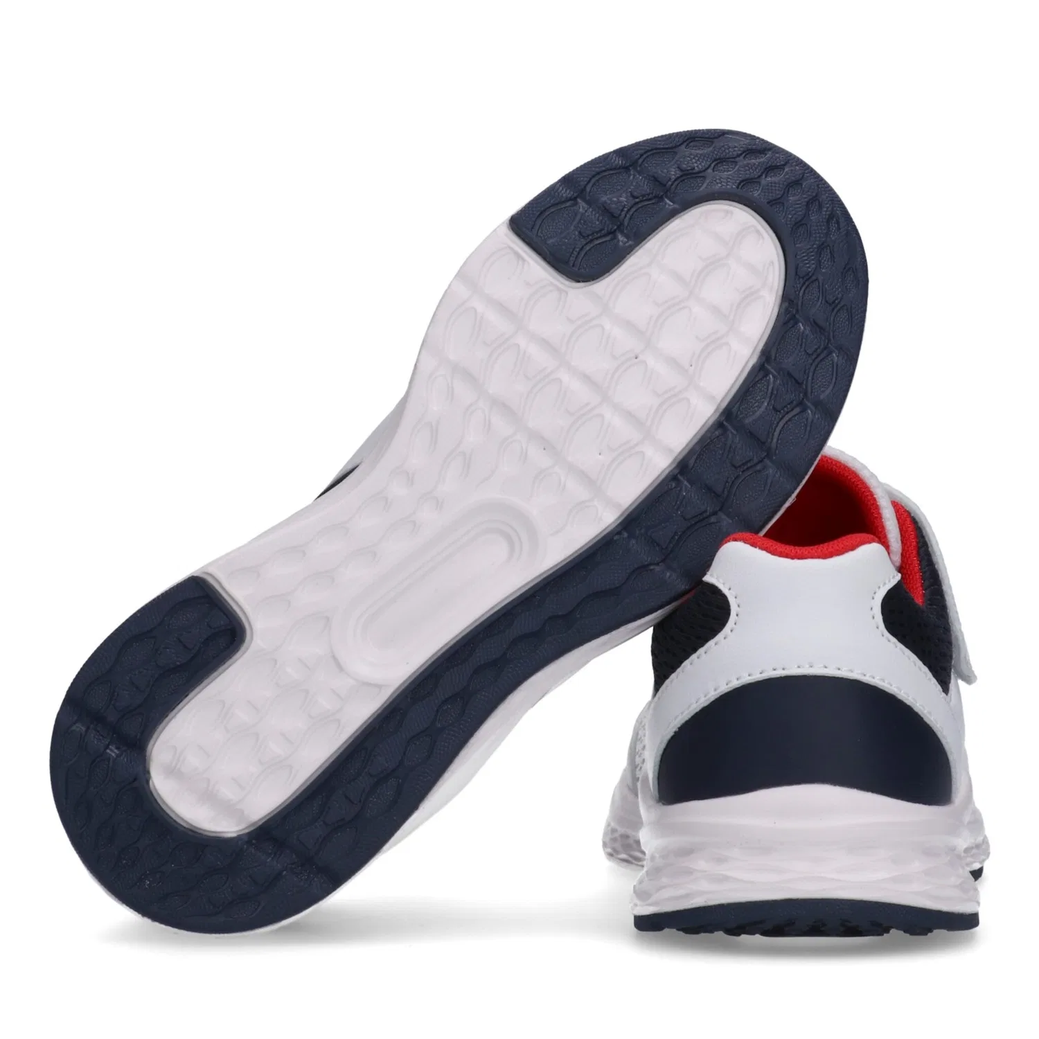 Детские кроссовки на шнуровке и липучке Tommy Hilfiger, White-Blue — фото 2