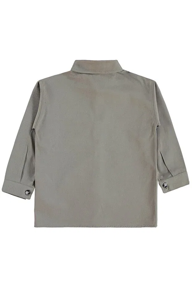 Детская рубашка для мальчиков с карманом Double Pocketed T-Shirt Civil Boys, Light Gray — фото 3