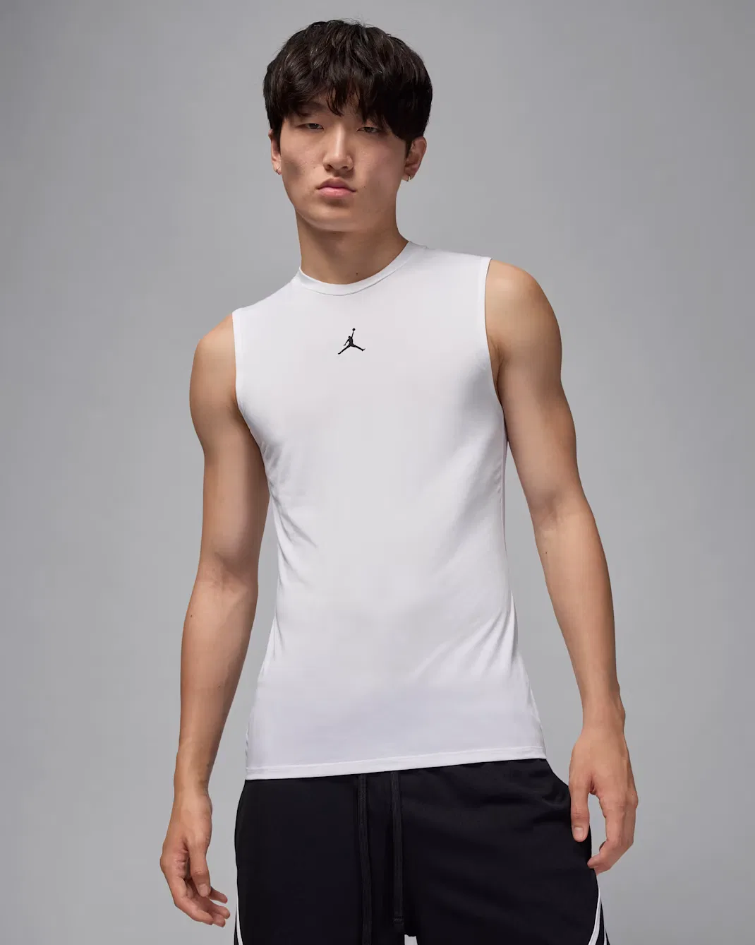 Мужская майка-безрукавка Dri-FIT Jordan Sport, White/Black